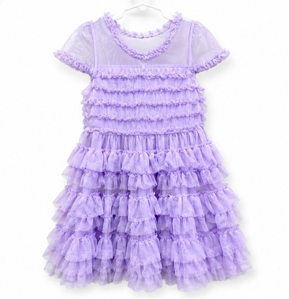 Kenzie Girl Girls Size 10 Lavender Purple Ruffle Tulle Party Dress